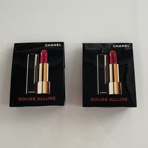 Chanel Rouge Allure 2-pack Set Of TWO Exclusive 99 Pirate Red Lipstick Lip Color